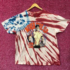 WWE John Cena Never Give Up Tie-Dye T-Shirt 3X